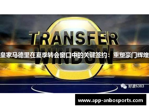 皇家马德里在夏季转会窗口中的关键签约：重塑豪门辉煌